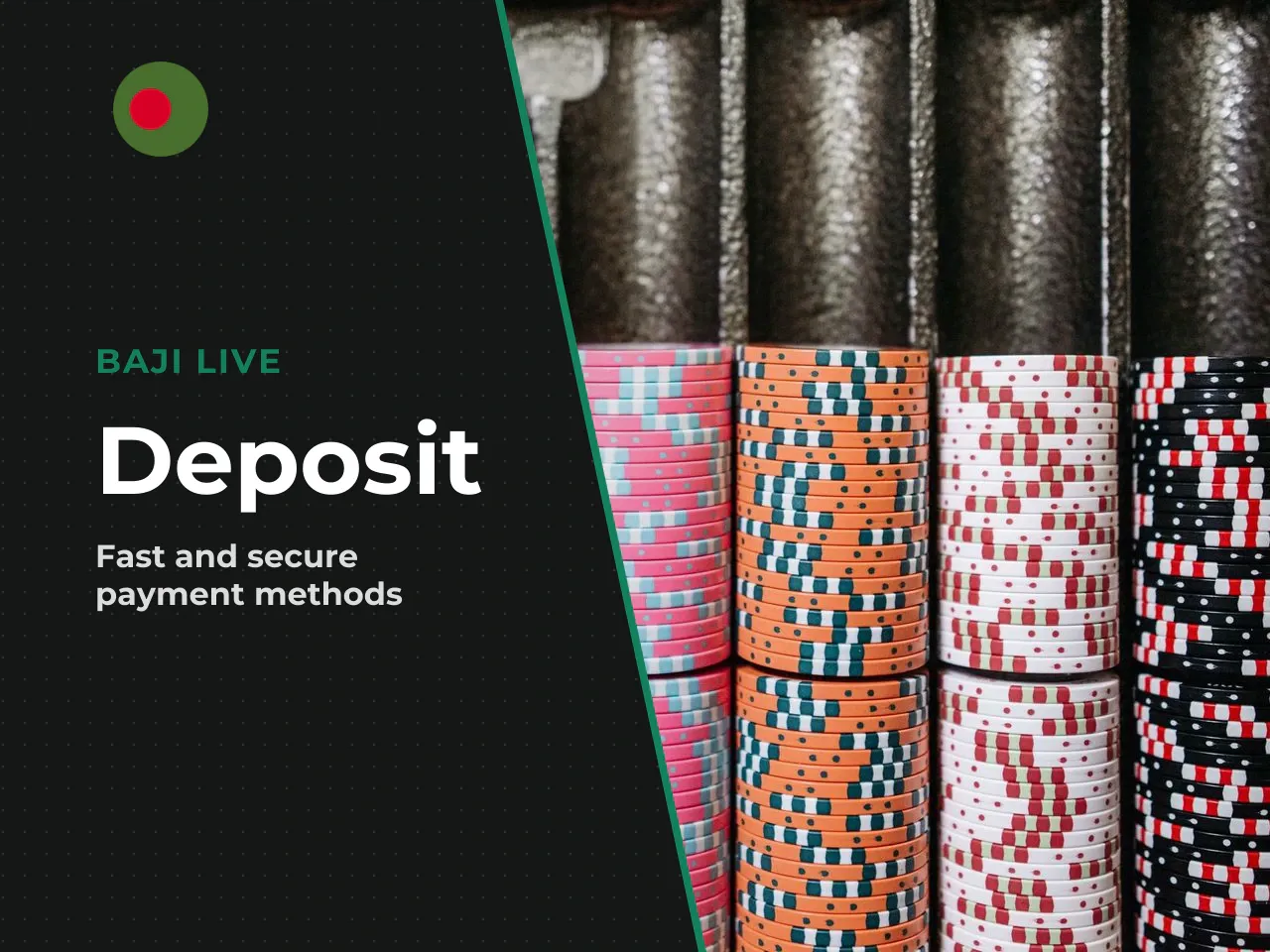 Baji Live Deposit Payment Methods, Minimum