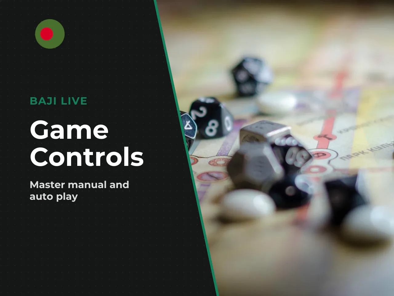 Manual and auto play options. Players