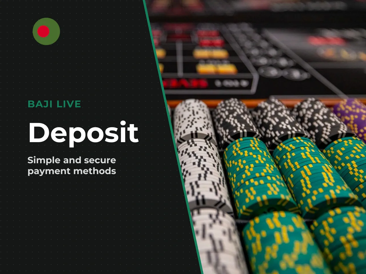 Deposit Methods on Website, App and
